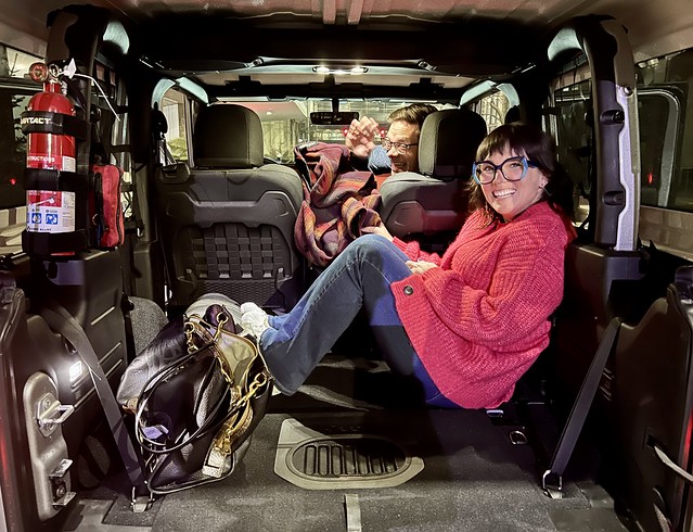 When you’ve got a 3rd wheel but don’t run a back seat in your 2 door Jeep…