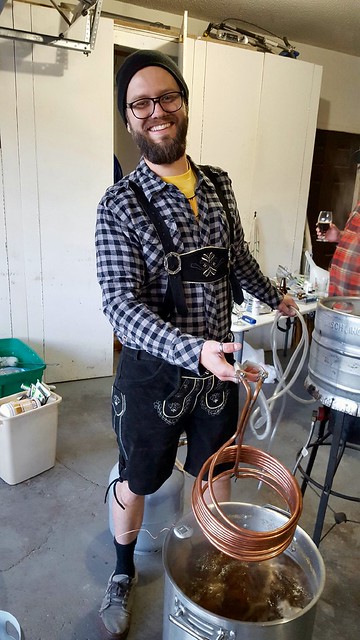 Brewin. Playin dress up.