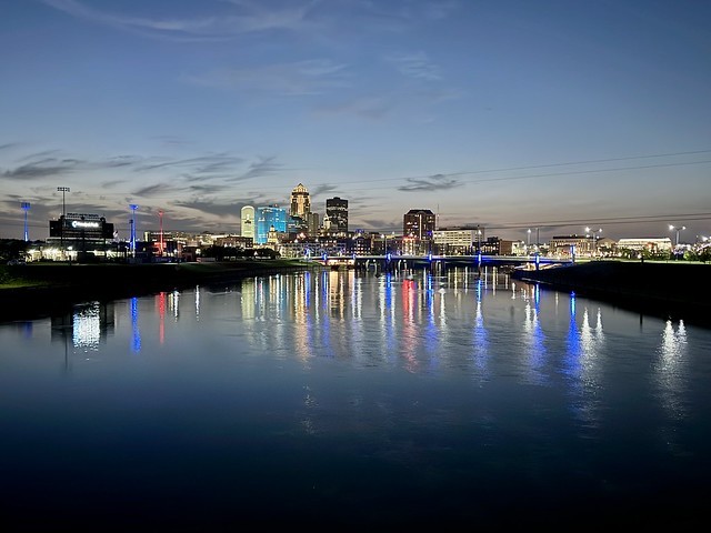 A nice view of downtown Des Moines