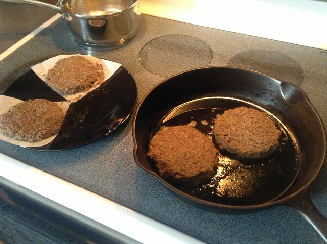 Homemade quinoa burgers