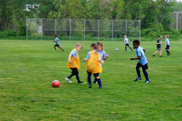 Pokin it out past the other team