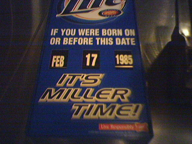 It's Miller Time!