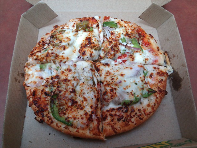 Believe it or not, subway pizzas are pretty decent.