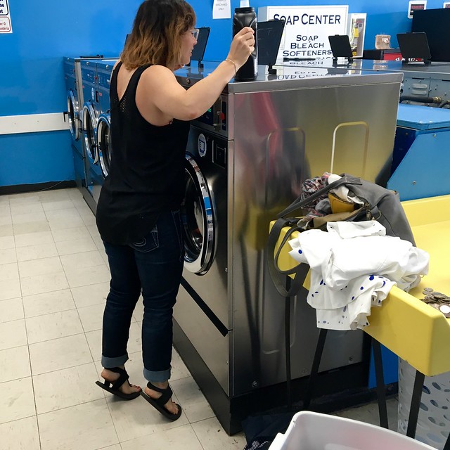 Sunday fun day! Laundromattin cause we don't have a laundry room yet.