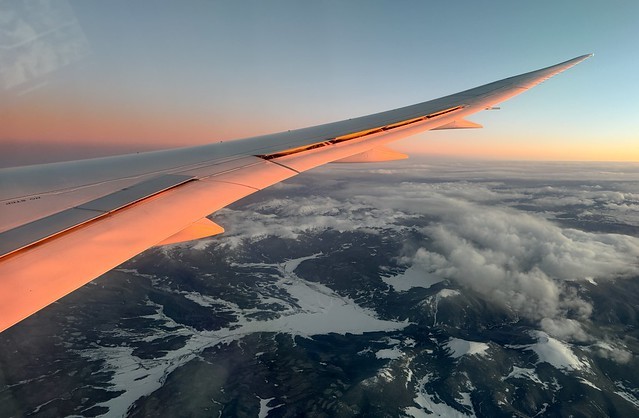 Colorado sunset from 5 miles up