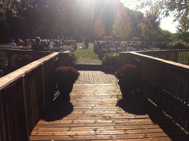 At Richard and Amanda's wedding