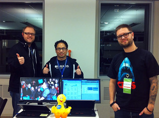 Ryan Resella - Voter Team in the Boiler Room. Watching the Obama family close the campaign back in Iowa.