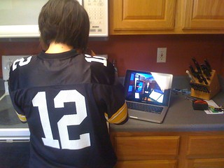 Tech - Wifey making lunch and watching the game...