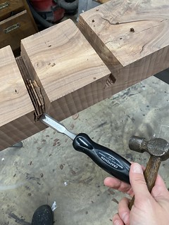 Building - Cleaning up this walnut skateboard rack