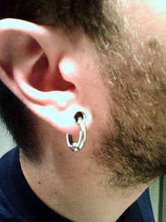 2 gauge hollow plugs, 8 gauge rings