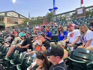 Got a crew of folks to a Tuesday night ballgame
