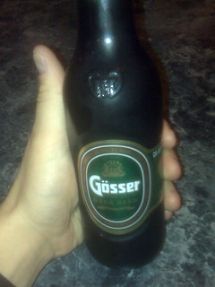 Drinks - Gosser was a good dark Austrian beer