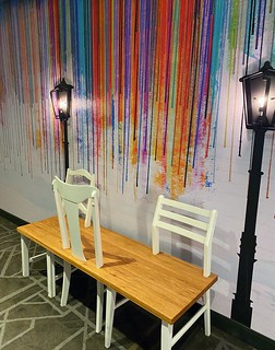 Art - some weird lobby art in Josh's hotel