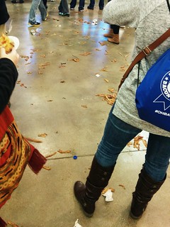 Floor in front of the stage at bacon fest