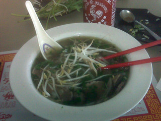 Pho at China Garden - not quite A Dong... but pretty good.