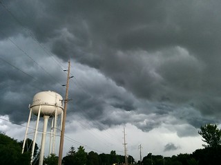 Biking - Barely beat the storm home