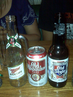 Drinks - Chuck, classin it up.