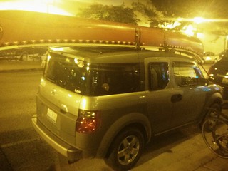 You just don't see too many canoes in Chicago.