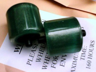 Sparkly Green Wheels