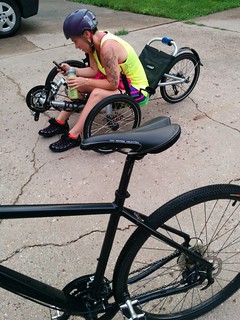 Biking - Done with a 17 mile cruise.