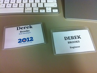 Mobile - We have Name Tag Tuesday at work. They keep getting more general.