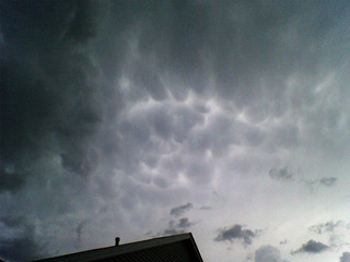 Some Mammatus clouds over my house
