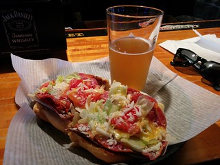 Lunch with Nathan at Club 2000. I had no idea this dive even made food.