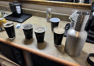 Homebrew - The homebrewed chocolate raspberry stout was a hit