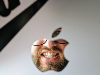 Tech - I honestly like the new mirrored apple MacBook logos better than the old lighted ones.