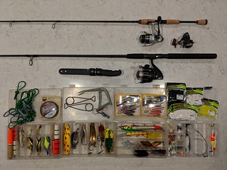 My uncle Matt took me shoppin and got me all set up for my upcoming Canada fishing trip. I have no idea what I'm doing and barely know what half of this stuff does, but I'm excited!