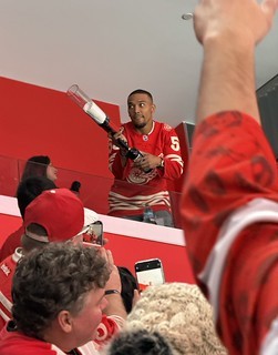 Travel - Amon-Ra St Brown shootin out t-shirts from the suite behind me