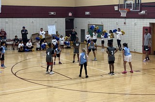 Howe had cheerleaders that were very excited to be cheerleaders