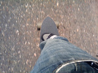 Just rode the longboard to subway and back. Soooo much nicer than the regular board. So fun.