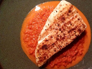 Just cooked up the halibut mom caught in Alaska. So tasty!