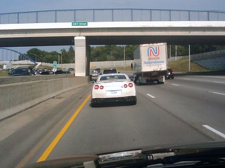 White Skyline GTR on 235