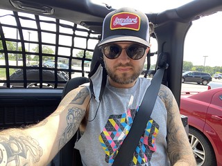 Covid-19 - Heat index over 100. Drive-up covid test. The Jeep was a bad choice.