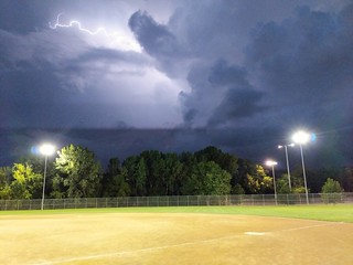 Sketchy night for softball