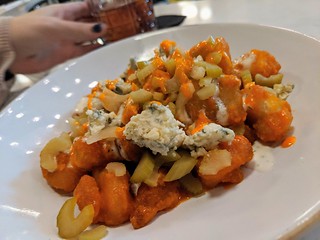 Buffalo potatoes @ Clyde's. Kari is in love.