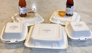 Covid-19 - Our first not-pizza takeout of the Quarantine. Clyde’s fine diner.