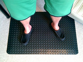 Twofer Tuesday! My standing mat came the same day I got my house  shoes, ha.