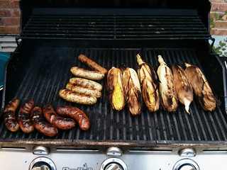 Grilling at Steph and Manuel's