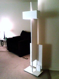 A lamp that Lindsey's brother built