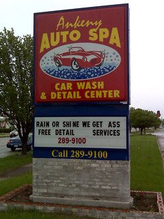 Signs - Rain or shine - we get ass