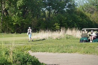 Golf - Kline approaches the green