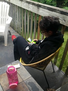 Tech - Kari enjoying nature.