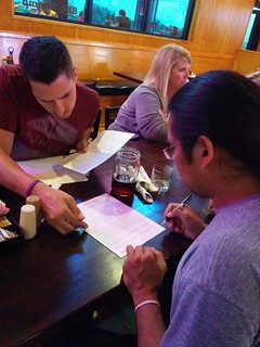 Nathan D - Nathan's moving to Colorado, having a going away party, and is literally signing the papers to se...