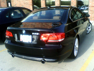 Black 335i at the Cab
