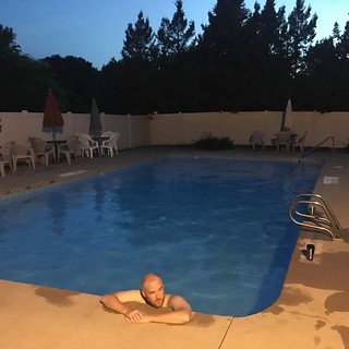 Friday night pool time