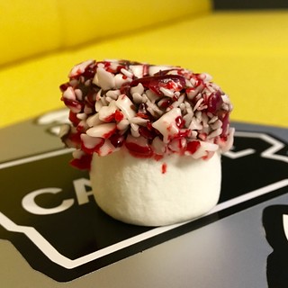 This marshmallow, chocolate, peppermint mushroom thing is amazing