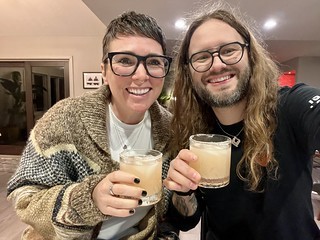 Drinks - When the snowbirds send back fresh grapefruits, you make a couple fresh squeezed salty dogs.